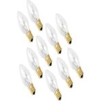 Leaf Shop C7 7W Şeffaf Tuz Lambası Ampulu - Gece Lambası (10 Adet) Şeffaf Parfüm Ampul E14 Duy