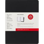 Leaf Shop Cahier CH4STNB Çalışma Defterleri (Dersler Için, Xlarge, 2'li Set, Çizgili, Karton Kapaklı) Siyah, Kahverengi Kraft Kağıt