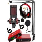 Leaf Shop Central-Rd Pack-2 Stüdyo Kayıt Ekipmanları GLX-700RD Ses Kartı Cxn-30 Stüdyo Mikrofon