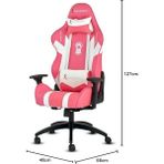 Leaf Shop Cross Serisi Profesyonel Oyuncu Koltuğu, Ergonomik Tasarım, 180 Derece Ayarlanabilir Sırt Açısı, Kaliteli Sünger, 130KG Taşıma Kapasiteli Oyuncu Sandalyesi (Pembe)
