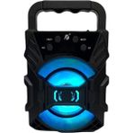 Leaf Shop Hoparlör Taşınabilir Ses Bombası LED Işıklı Extra Bass Ses Radyolu Speaker Sd Kart-Usb