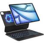 Leaf Shop Ipad Air 13inç M3 Çipli 2025 ile Uyumlu Magic ile Uyumlu Touchpad Işıklı Klavyeli Kılıf