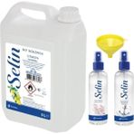 Leaf Shop Litre 80° Selin Limon Kolonyası + 2 Adet Selin 150 ml Sprey 80° Limon Kolonyası