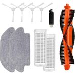 Leaf Shop Mi Robot Vacuum Mop Pro (STYJ02YM) ile Uyumlu Fırça,hepa Filtre 10 Parça Yedek Parça Mega Set