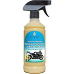 Leaf Shop Motosiklet Temizleyici Parlatıcı Hızlı Cila | Boyalı Alan & Plastik Aksam | Parfümlü | 500 ml Sprey + Mikrofiber Bez