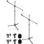 Leaf Shop MS06X 2li Set Akrobat Mikrofon Standı Sehpası