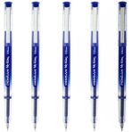Leaf Shop My King Iğne Uçlu Metal Klipsli Jel Tükenmez Kalem 0.5 mm Mavi - 5 Adet GNSRKFAZ914