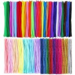 Leaf Shop Pastel Metalik ve Ana Renkler 30 cm 75 Li 1 Paket Renkli Tüylü Tel Peluş Tel 30 cm Elişi Okul Projeleri Süsleme