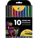 Leaf Shop Prime Ink Fineliner 10'lu Klasik Ince Uçlu Kalem