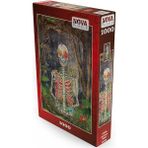 Leaf Shop Puzzle 1000 Parça - Çiçek Açan Iskelet