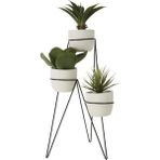 Leaf Shop Saksı Standı Iskandinav 3 Katlı Ayaklı Çiçeklik WD249