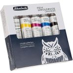 Leaf Shop Sanatçı, Aqua-Linoldruck, Linoldruckfarben, Kartonset 5 x 20 ml Tüp