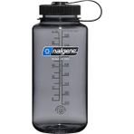 Leaf Shop Sustain Tritan Bpa Içermeyen Su Şişesi,%50 Plastik Atıktan, 900 Ml, Geniş Ağız, Gri Siyah Kapaklı