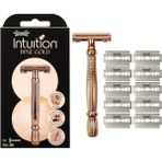 Leaf Shop Sword Intuition Rose Gold Tıraş Bıçağı Kadınlar Için – Kelebek Ağızlı Plastik Içermeyen Tıraş