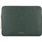 Leaf Shop Tablet Kılıfı iPad Pro 11 Inç M4 M2 4. / 3. Nesil 2022/2021 / iPad Air 11" M2 2024 2022 ve Akıllı/sihirli Klavye ile Uyumlu Kalem Tutucu-Pu Deri Çanta Su Geçirmez Ince Kılıf - Yeşil