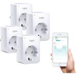 Leaf Shop Tapo P110 4-Pack, Enerji Izleme, Amazon Alexa ve Google Home ile Çalışır, Uzaktan Kontrol, Cihaz Paylaşımı, Hub Gerekmez, Mini Akıllı Wi-Fi Soketi