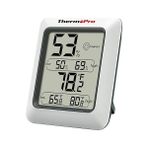 Leaf Shop TP50 Dijital Termo-Higrometre, Iç Mekan Termometresi, Higrometre, Sıcaklık ve Nem Ölçer, Oda Iklimi Kontrolü, Oda Havası Kontrolü, Klima Monitörü Için