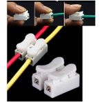 Leaf Shop Vidasız Sıra Buat Kablo Klemens Basmalı Tip 2 Li 2 Pin 10'li Paket