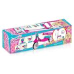 Leaf Shop Wheels Furkan Toys 3 Tekerlekli Çocuk Scooter Frenli Sepetli Kız Modeli Pembe