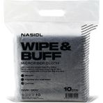 Leaf Shop Wipe&buff Mikrofiber Seramik Kaplama Uygulama Bezi 10'lu Paket, Tüy Bırakmaz Detailing Bezi, Çift Taraflı Araç Içi Bakım,temizlik Bez