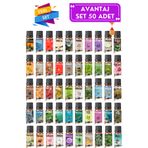 LeafFlora AromaHome Avantaj Set 50 Adet - Esansiyel Uçucu Yağ - Aromatik Oda ve Ortam Kokusu 50 Adet x 10 ML