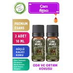 LeafFlora AromaHome Çam Ağacı - Esansiyel Uçucu Yağ - Aromatik Oda ve Ortam Kokusu 2 adet x 10 ML