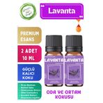 LeafFlora AromaHome Lavanta - Esansiyel Uçucu Yağ - Aromatik Oda ve Ortam Kokusu 2 adet x 10 ML