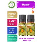 LeafFlora AromaHome Mango- Esansiyel Uçucu Yağ - Aromatik Oda ve Ortam Kokusu 2 adet x 10 ML