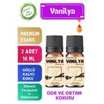 LeafFlora AromaHome Vanilya - Esansiyel Uçucu Yağ - Aromatik Oda ve Ortam Kokusu 2 adet x 10 ML