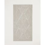 Leafy Pamuklu Bukle Kilim 80X150 cm Krem - 80 x 150 cm