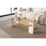 Leapiri Orta Sehpa Modern Beyaz Natural