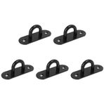 Leapiture 5'li Paket Oval Takely Tabağı Paslanmaz Çelik - Göz Plakası Yüksek Performanslı Tavan Kancası Duvar Kancası Asma Bitkiler için Güçlendirilmiş Taşıma Kapasitesi (9 mm)