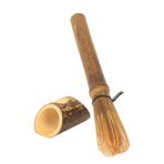 Leapiture Bambu Matcha Çırpma Tutucu Açık Kamp Matcha Çay Çırpma Seti Bambu Çay Sopa Çay Yapımı için Faydalı Fırça Aracı