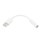 Leapiture USB Type-C - 3,5 mm Dişi Kulaklık Jak Adaptörü USB C - Ses Dönüştürücü Kablosu Kulaklık Jakı Telefon Ses Kulaklık Adaptörü Beyaz