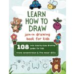 Learn how to draw | join-in drawing book for kids | 108 cute step-by-step drawing guides for kids | trains concentration & fine motor skills