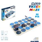 Learning Fun 52 Parça Stem Eğitici Beceri Geliştirici Mantıksal Kendin Yap Yol Inşa Oyunu Puzzle Oyuncak Polis