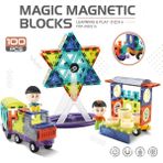 Learning Fun Magic Magnetic Blocks 100 Parça Manyetik Oyuncak Bloklar Seti