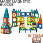 Learning Fun Manyetik Oyuncak Manyetik Blok Seti Stem Oyuncak 52 Parça Magic Magnetic Blocks