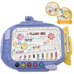 Learning Fun Submarine Manyetik Maze Labirent ve Balık Tutma Eğitici Oyuncak Sayılar ve Labirent Mavi