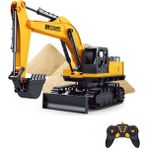 Learning Fun Uzaktan Kumandalı Şarjlı Excavator 1:12 360° Rotasyon Full Fonksiyon 43 cm - Sarı
