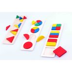 Learning Toys 3 İn 1 Wooden Montessori Blocks Set