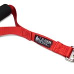 Leash Boss Trafik Tutucusu - 30,4 cm - Dolgulu Saplı Büyük Köpekler için Kısa Köpek Tasması - Hizmet, Eğitim veya Yürüyüş Sekmesi (30,4 cm, Kırmızı)
