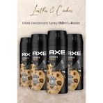 Leather & Cookies Erkek Deodorant Sprey 150 ml x 4 Adet