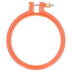 Leatikall Çapraz Dikiş Nakış Daire, DIY Sanat Zanaat Dikiş için Daire Plastik Renkli Halka Yüzük (4 Inch)