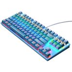 Leaven K550 87 Tuşlu Yeşil Switch Kablolu RGB Mekanik Mavi Renk Oyuncu Klavye