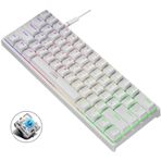 Leaven K620 61 Tuşlu Mavi Switch Hot Plug In Glowing Kablolu Mekanik Oyuncu Klavye