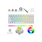 Leaven K620 Sarı Switch, Kablolu Mekanik Klavye-Hot Swap-Rainbow Aydınlatmalı