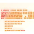 Leaven Klavye Keycaps 163 Tuşlu Günbatımı Şeffaf Tuş Takımı