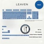 Leaven Mekanik Klavye Keycap -136 Tuşlu Mavi Opal Tuş Takımı