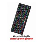 Leaven Mekanik Klavye Keycap -136 Tuşlu Siyah Opal Tuş Takımı